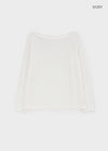 Donia boat neck long-sleeve shirt