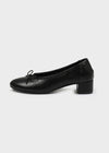 Lottie ribbon heel flat shoes