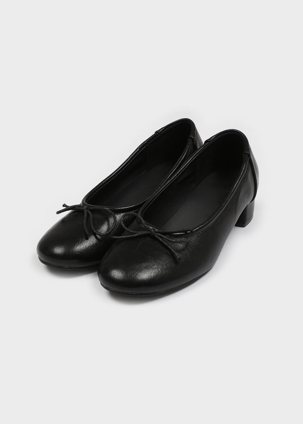 Lottie ribbon heel flat shoes