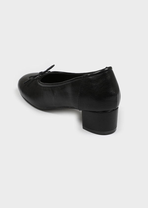Lottie ribbon heel flat shoes