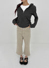 Heresy bootcut cotton capri pants