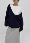 Queria Deep V Sweatshirt