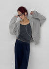 Anomal Cut Wide Elastic Pants