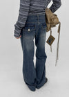 Wippole Low-waisted Straight Denim Pants