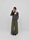 Brim wide fatigue pants