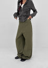 Brim wide fatigue pants