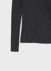 Clef V-neck Ribbed Wool Knit