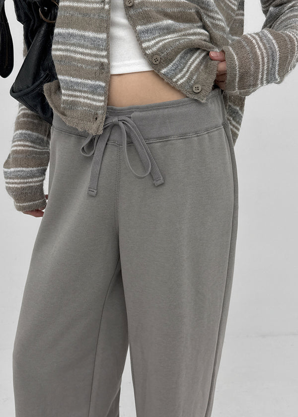 Anomal Cut Wide Elastic Pants