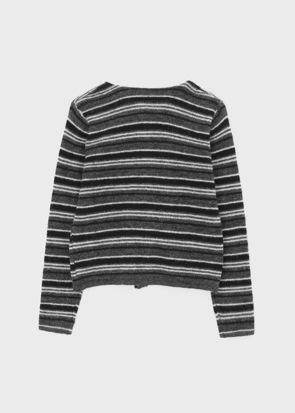 Gott Striped Wool Knit Cardigan