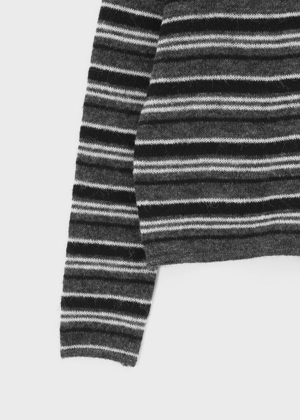 Gott Striped Wool Knit Cardigan