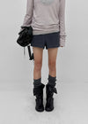 Gulf Low-waist Back-Pocket Cotton Shorts