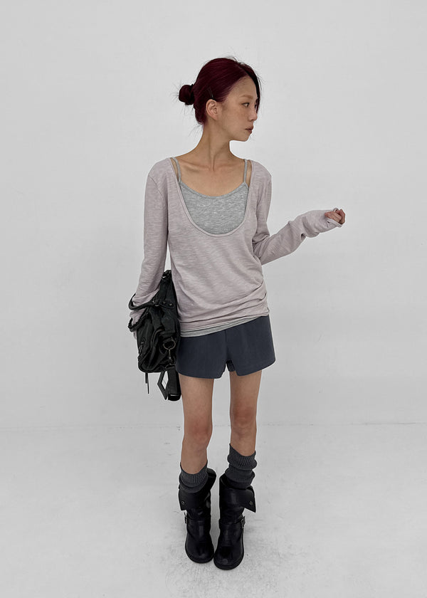 Gulf Low-waist Back-Pocket Cotton Shorts