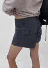 Gulf Low-waist Back-Pocket Cotton Shorts