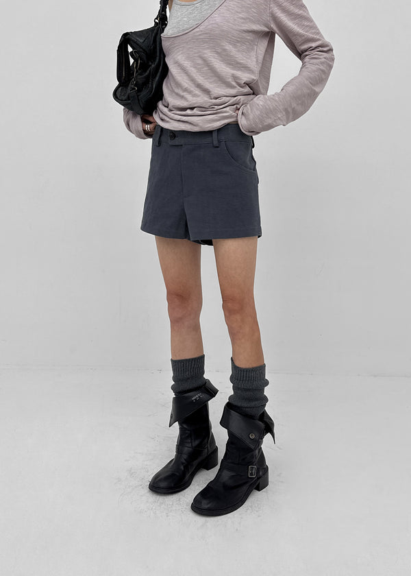 Gulf Low-waist Back-Pocket Cotton Shorts