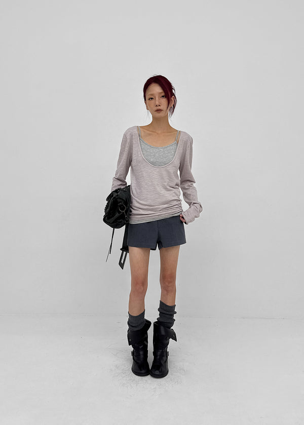 Gulf Low-waist Back-Pocket Cotton Shorts