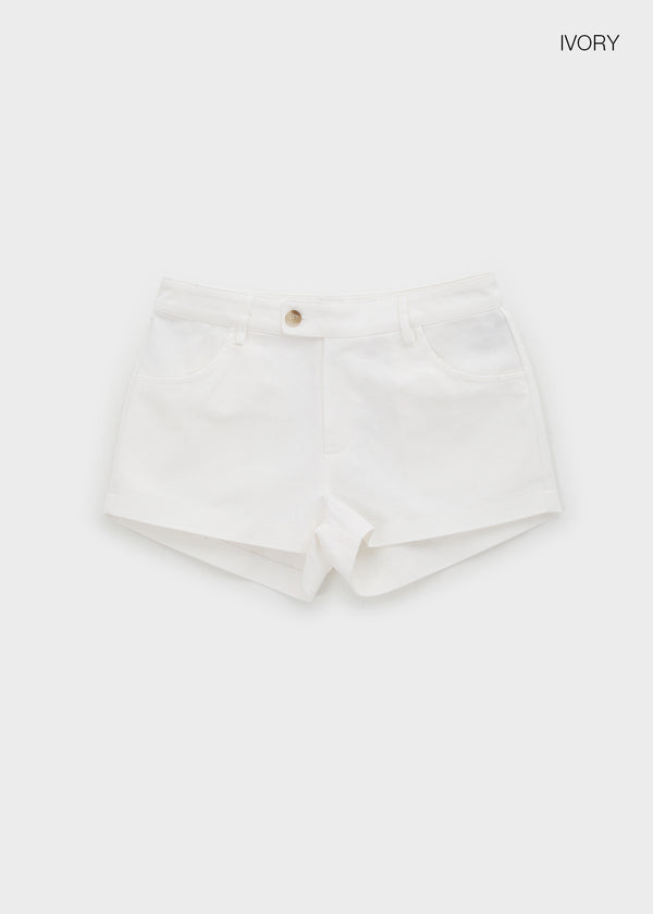 Gulf Low-waist Back-Pocket Cotton Shorts
