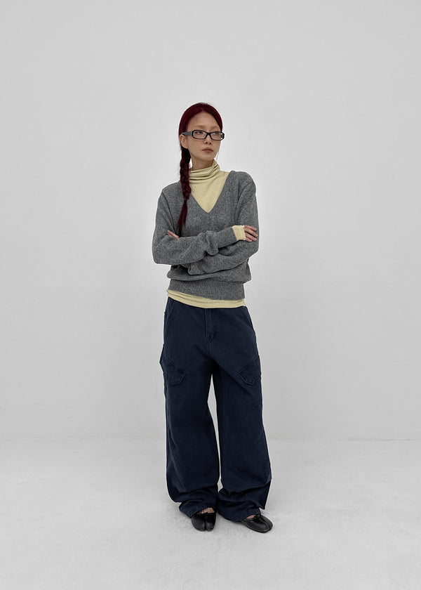Decant washed wide cargo pants