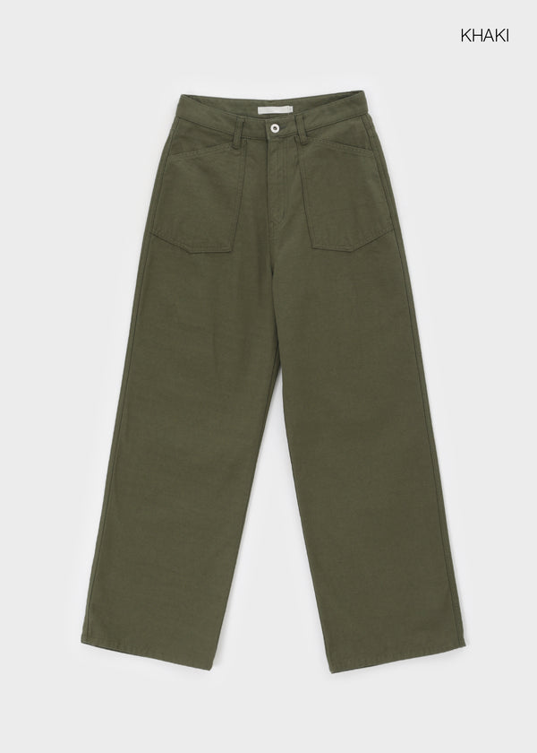 Brim wide fatigue pants
