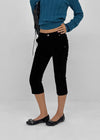 Rollin Velvet Low-Waisted Capri Pants