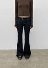 Lloyd Two-Button Raw Denim Bootcut Pants