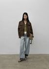 (UNISEX) Dedy Washed Stitch Field Jacket