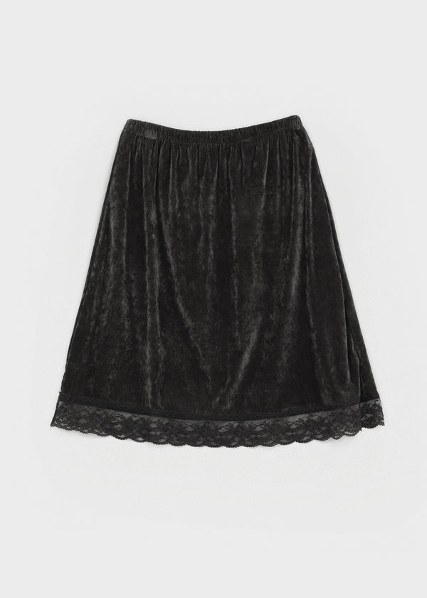 Lua Lace Velvet Midi Skirt