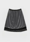 Lua Lace Velvet Midi Skirt