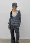 Blond fatigue cargo pants