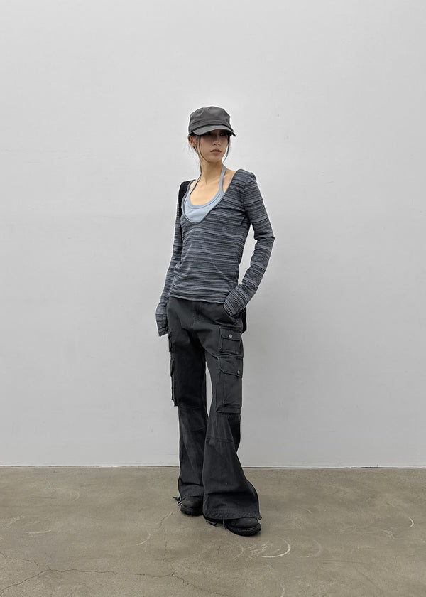 Blond fatigue cargo pants