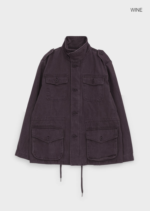 Bay Washed Button Field Jacket