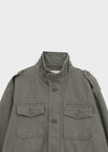 Bay Washed Button Field Jacket