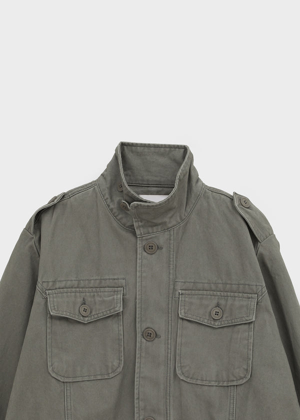 Bay Washed Button Field Jacket