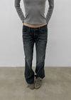 Turs Low-rise Damaged Denim Pants