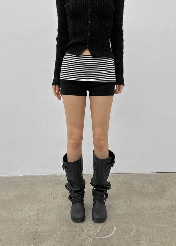 Bird Stripe Folding Shorts