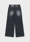 Tip Girl Low-waisted Straight Wide Denim Pants