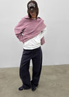Fracture Washed Wide Cotton Pants