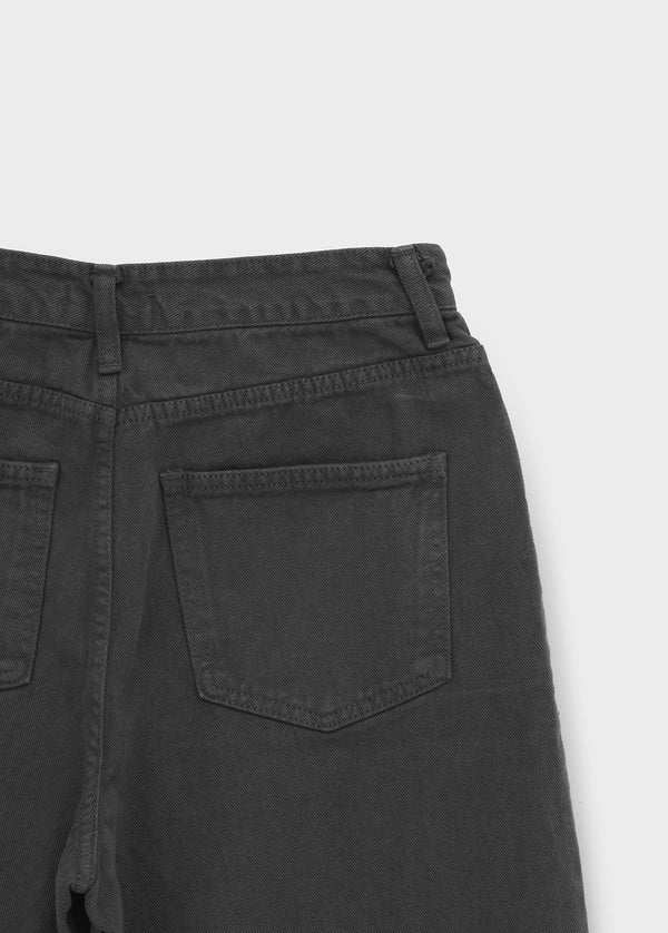 Fracture Washed Wide Cotton Pants