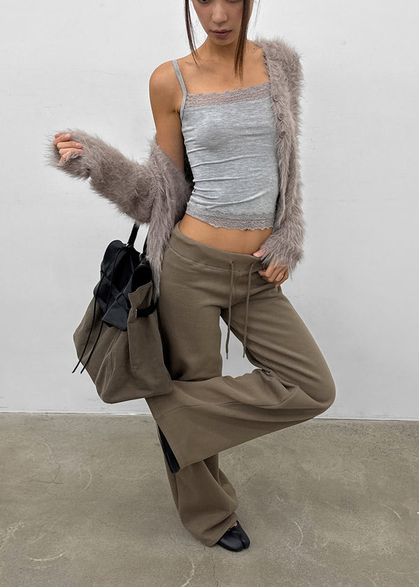 Transi V-neck Fur Cardigan