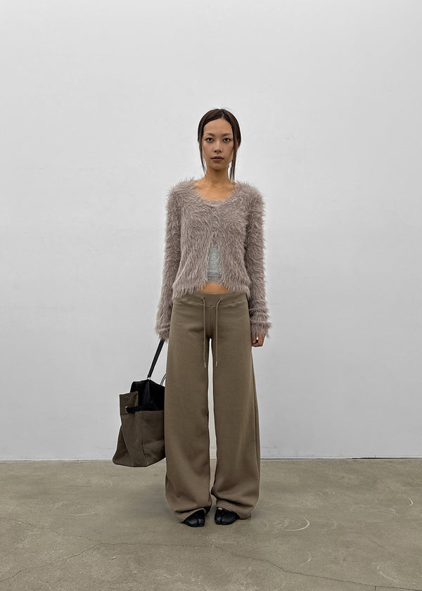 Transi V-neck Fur Cardigan