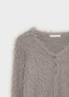 Transi V-neck Fur Cardigan