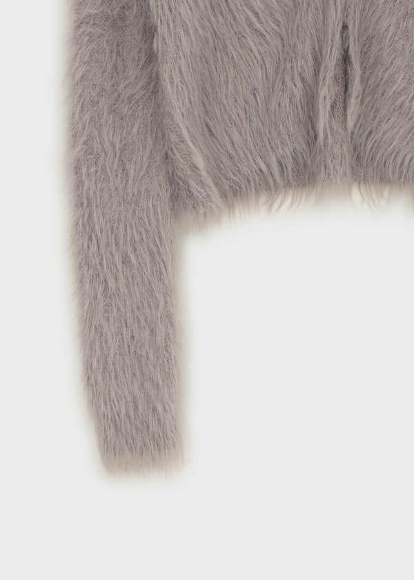 Transi V-neck Fur Cardigan