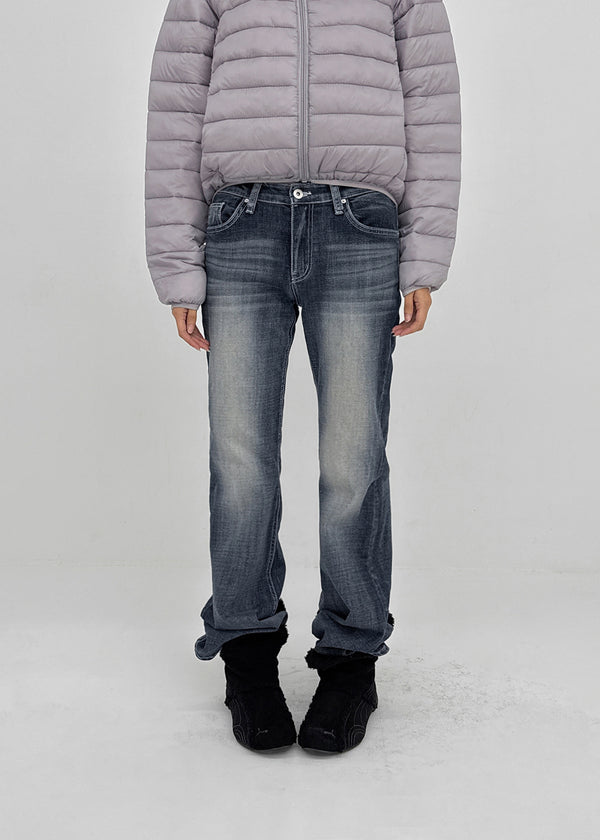 Sevenne Low-waisted Stretch Bootcut Denim Pants