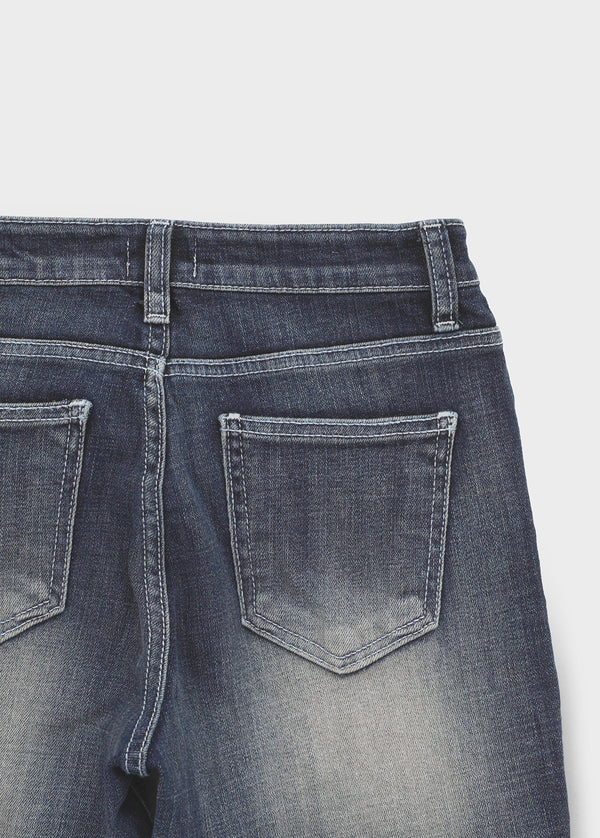 Sevenne Low-waisted Stretch Bootcut Denim Pants