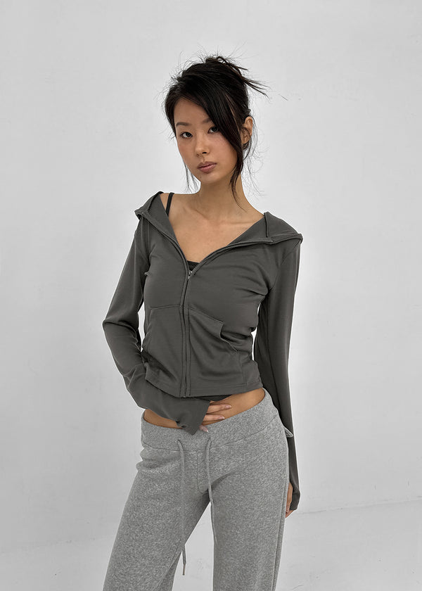 Jaban Warmer Slim Fit Zip-up Hoodie