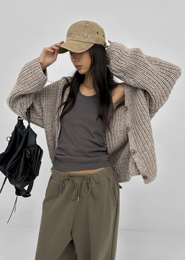 Lazzi Oversized Knit Cardigan