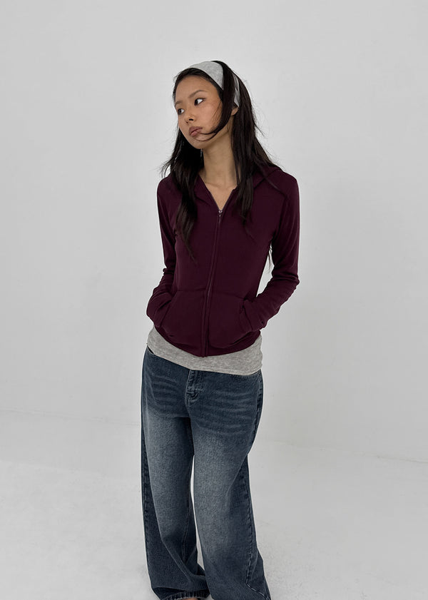 Jaban Warmer Slim Fit Zip-up Hoodie