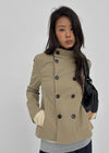 Tango High-Neck Double-Waisted Jacket