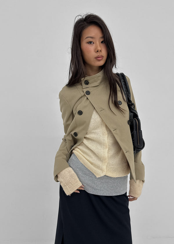 Tango High-Neck Double-Waisted Jacket