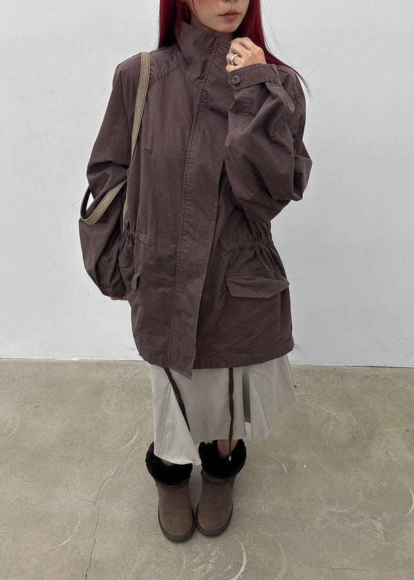 Brizzle high-neck field jacket