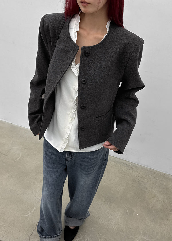 Ovni Button Collarless Jacket